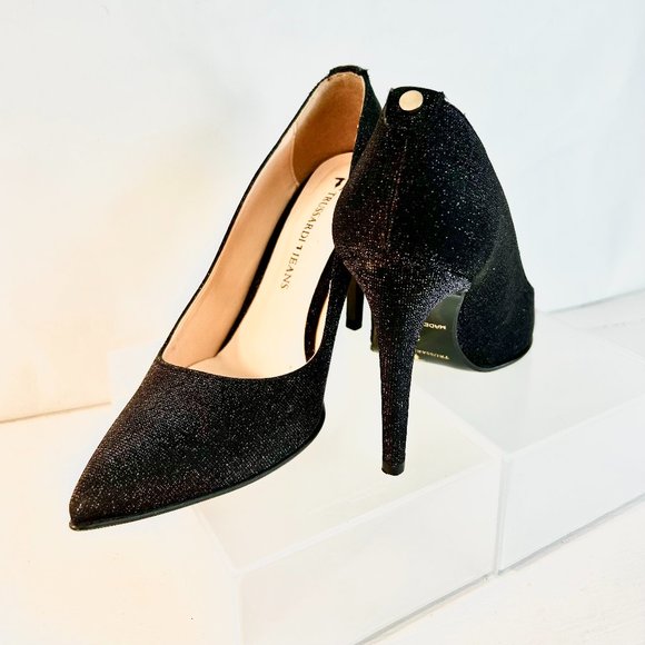 Trussardi Jeans Black Pumps - Picture 1 of 6